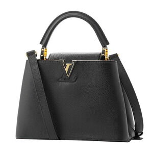 Louis Vuitton Taurillon Capucines Handbag Black